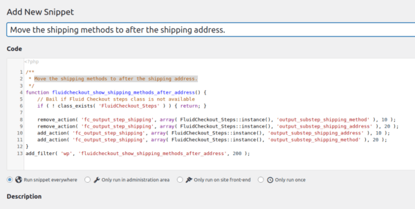 Safely add code snippets to your WooCommerce website — Fluid Checkout