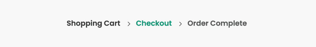 Screenshot of the Pressmart checkout progress bar section as displayed on the checkout page.